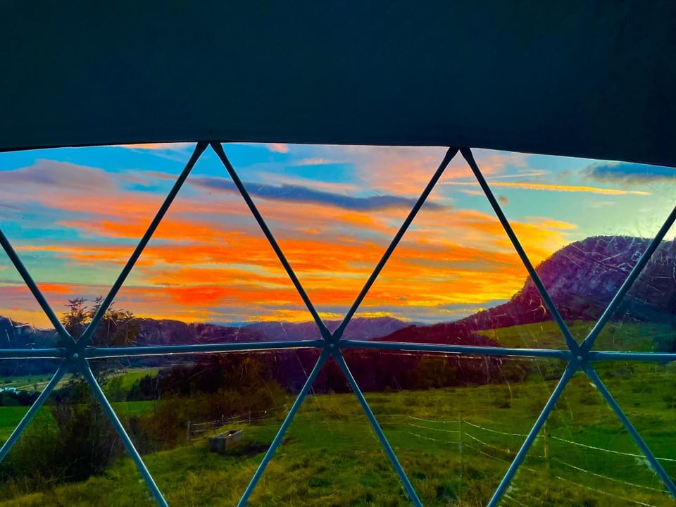 Natural landscape, Mountain view, Sunset