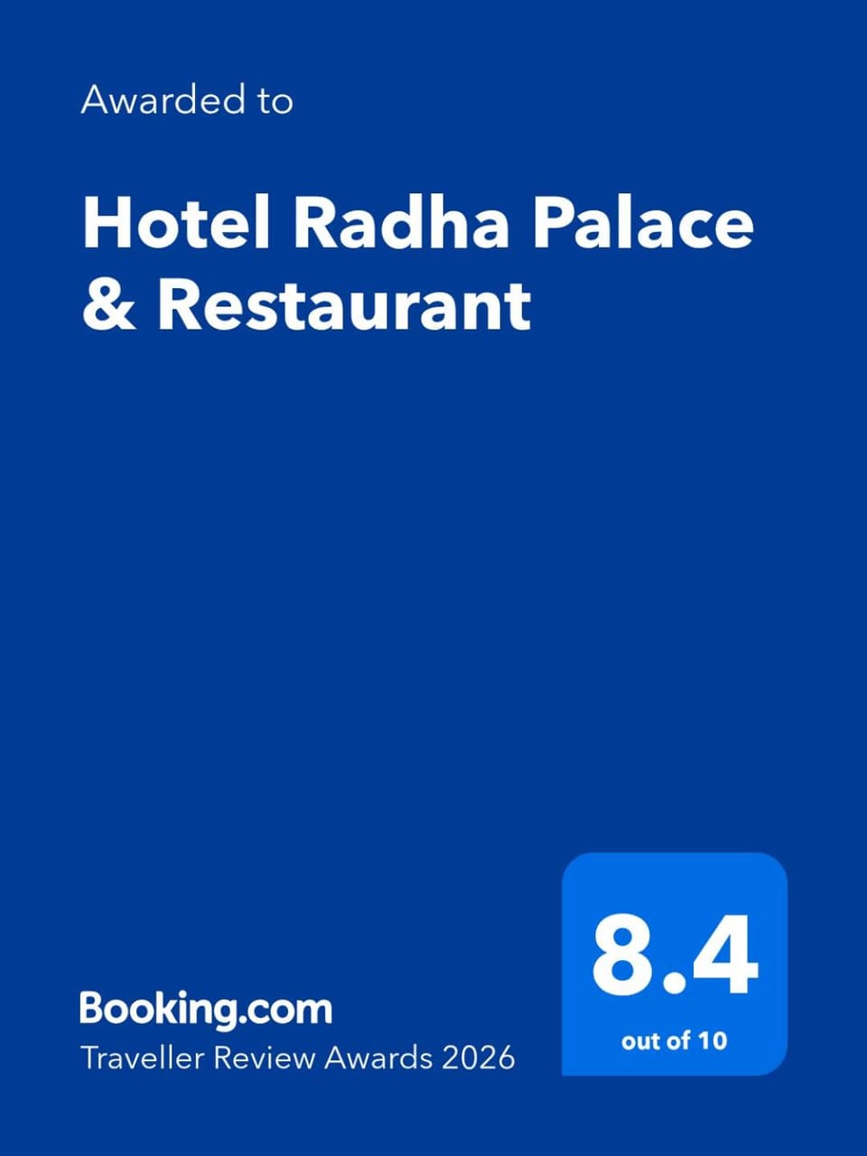 Hotel Radha Palace & Restaurant Hotel in Rajasthan