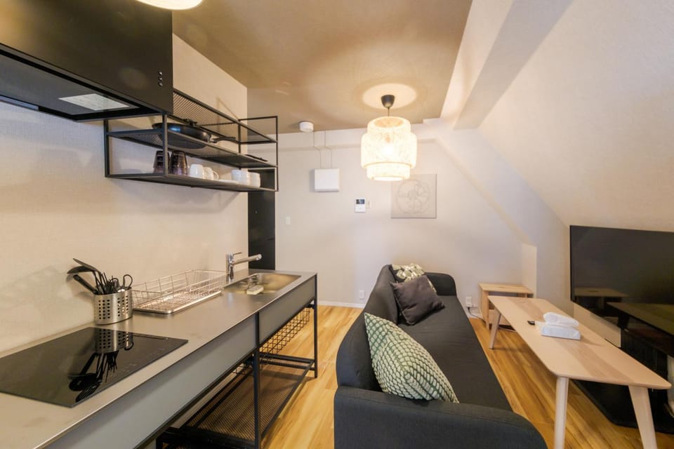 Kitchen or kitchenette, Living room