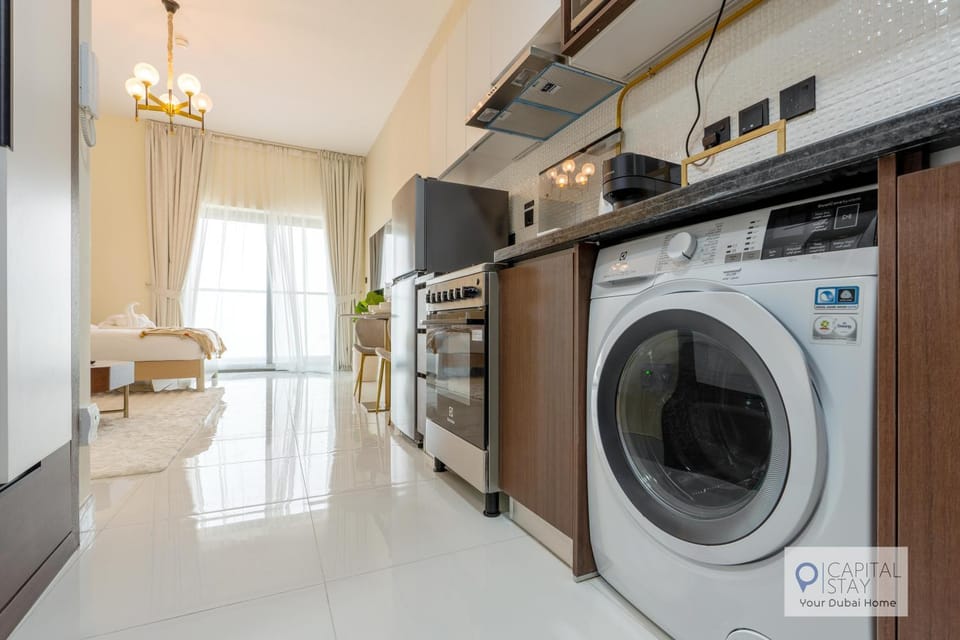 Kitchen or kitchenette, dishwasher