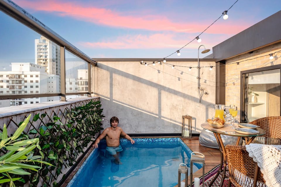 Ático Encantador - Piscina Privada - Vila Madalena Apartment in Sao Paulo City