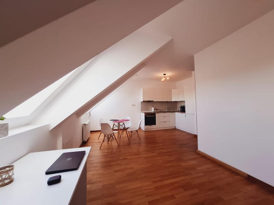 Kitchen or kitchenette, Living room, Seating area, stove