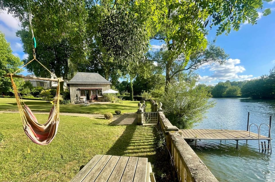 Natural landscape, Garden, Garden view, River view