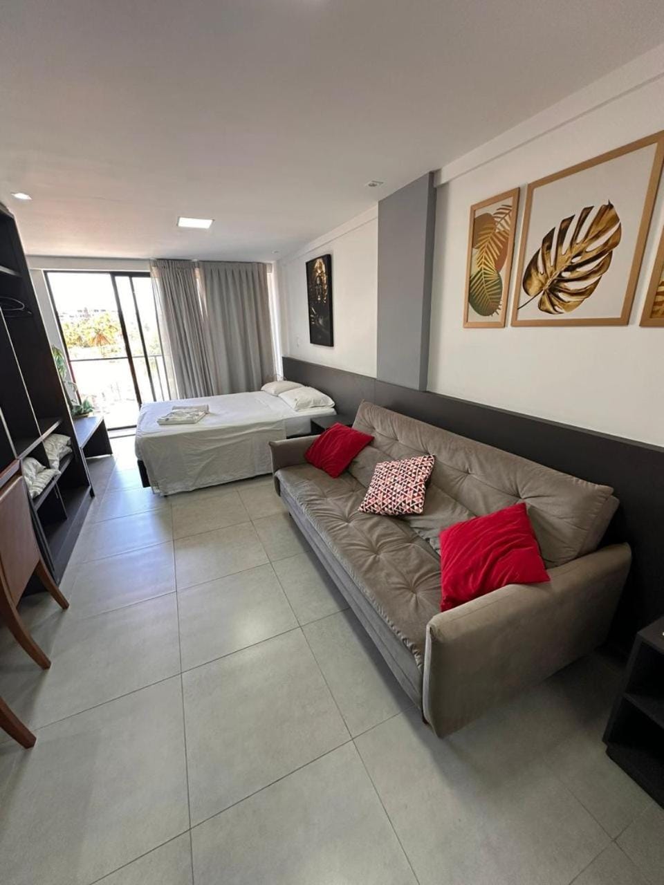 Bed, Living room, Bedroom