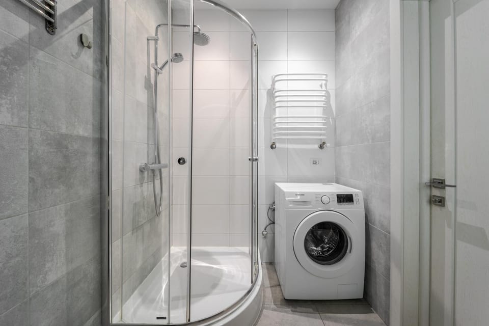 Shower, washing machine