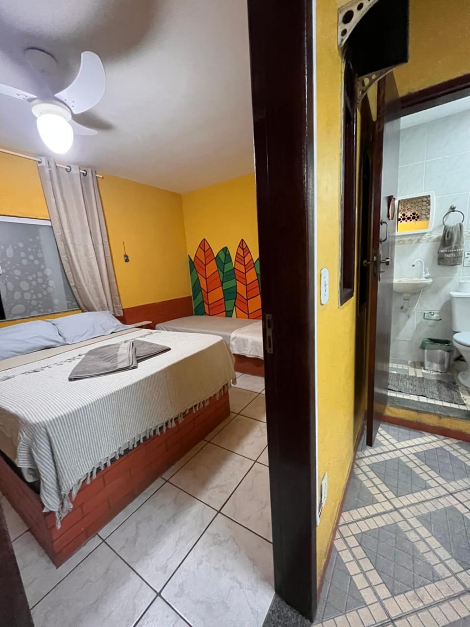 Bed, Bathroom, Bedroom