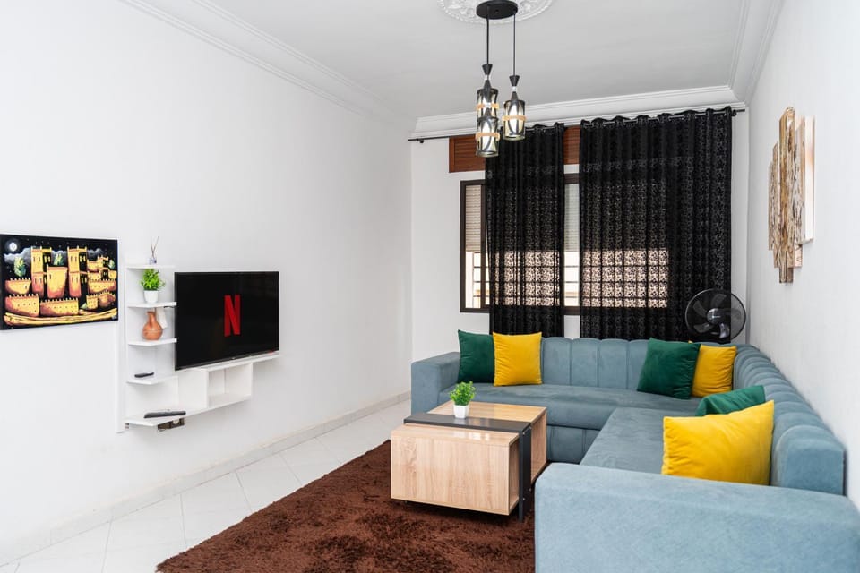 Mesk Lil residence playa Malabata wifi fibre 200M Apartment in Tangier
