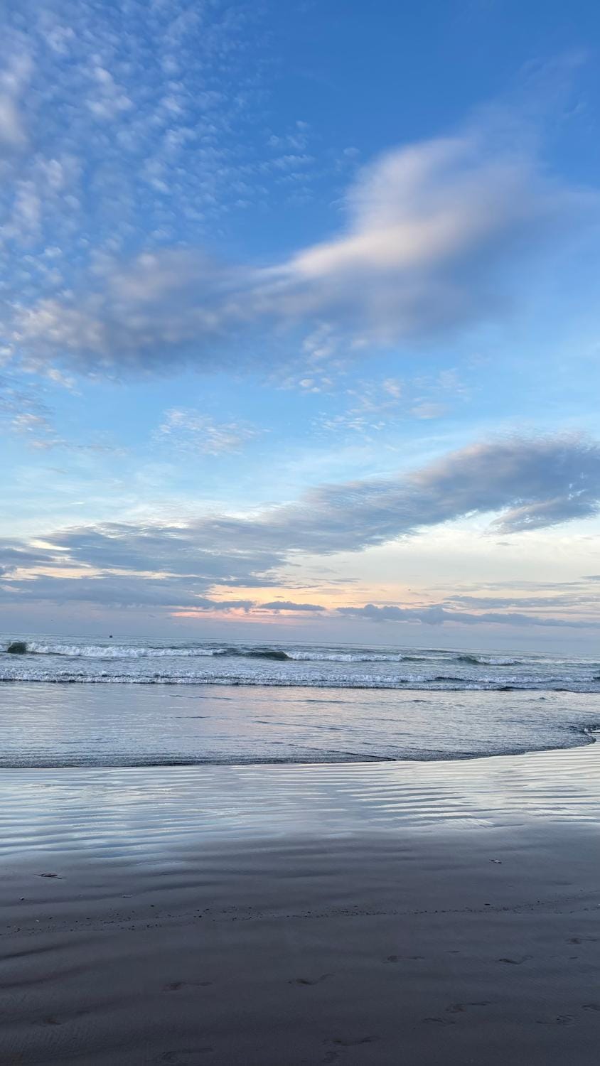 Day, Natural landscape, Beach, Sea view, Sunset
