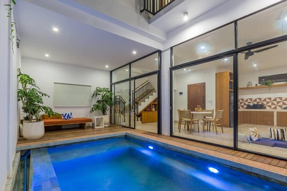 Rare brand new rice field views, central Canggu Villa in North Kuta