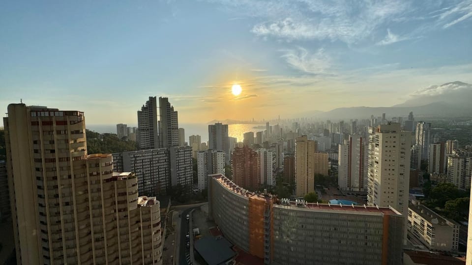 City view, Sunset