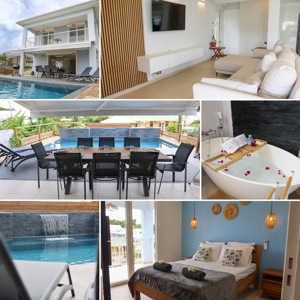 Patio, Bed, View (from property/room), Living room, Photo of the whole room, Seating area, Bedroom, Swimming pool, sunbed