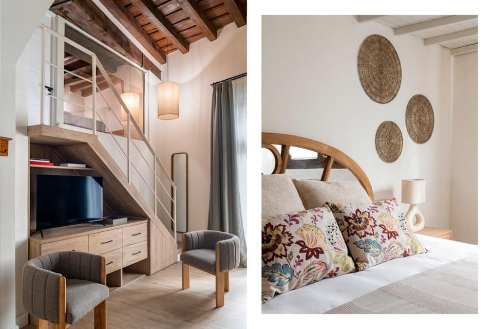 Bed, Living room, Bedroom