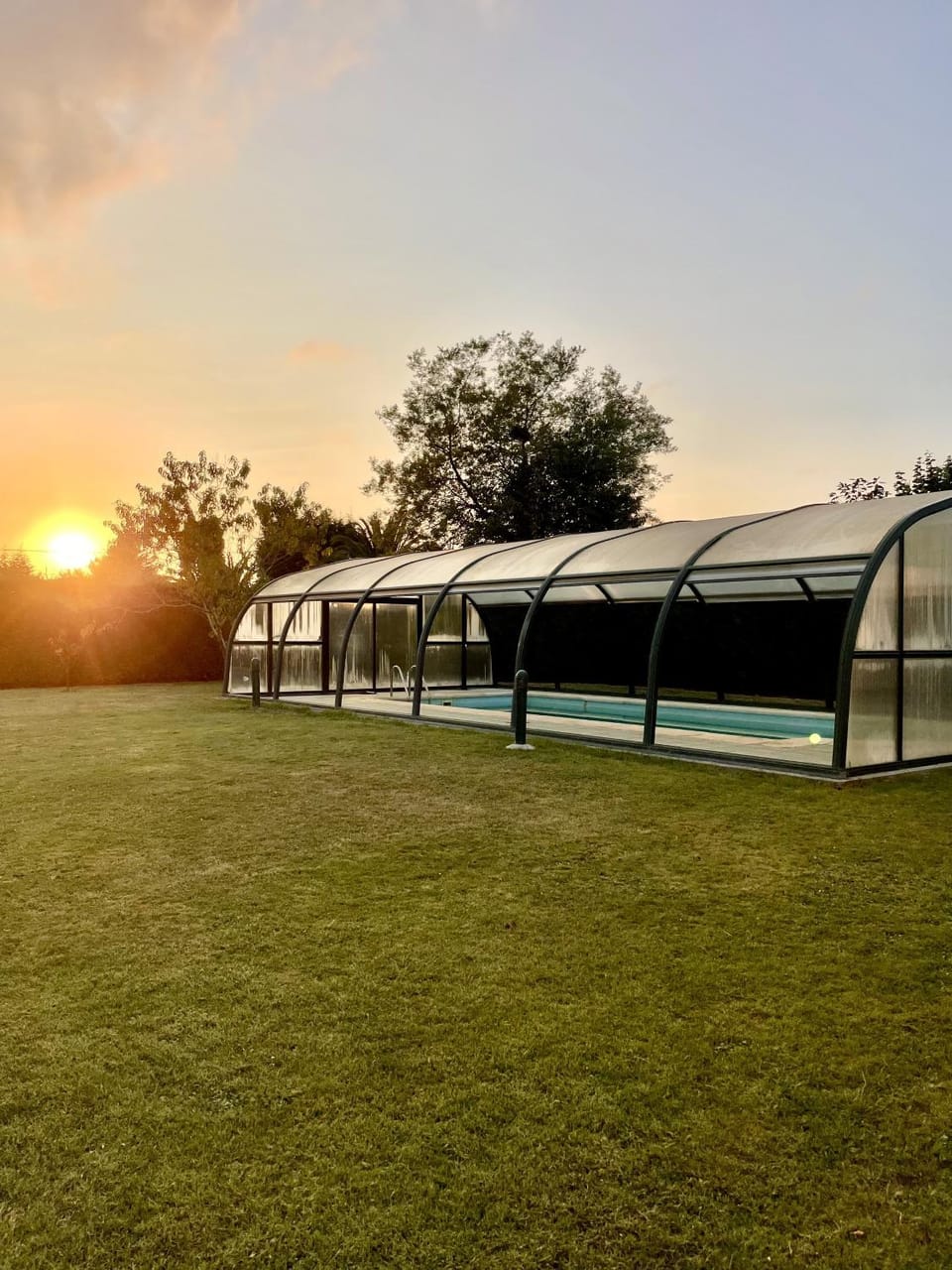Garden, Pool view, Swimming pool, Sunset
