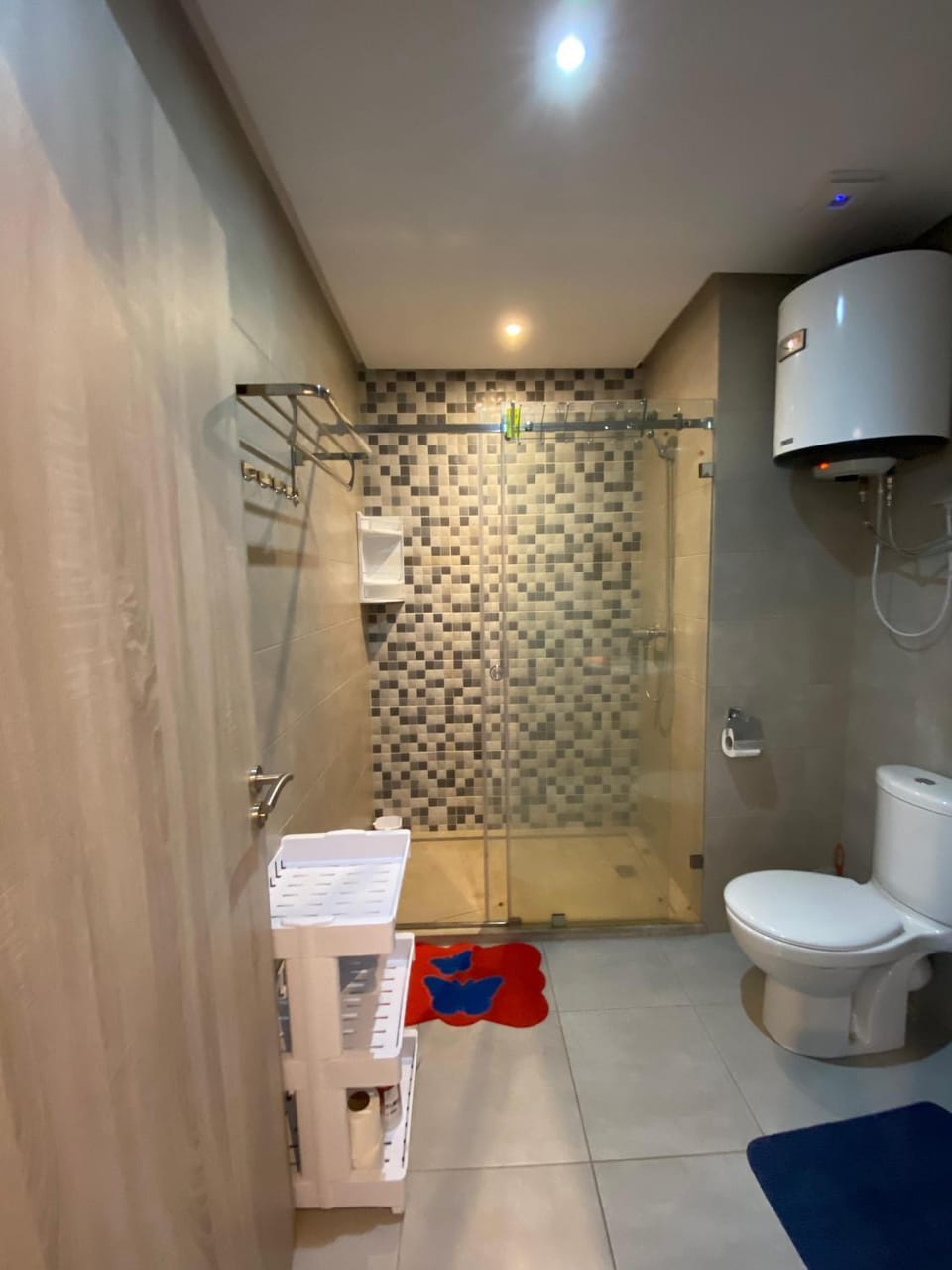 Shower, Toilet, Bathroom, towels