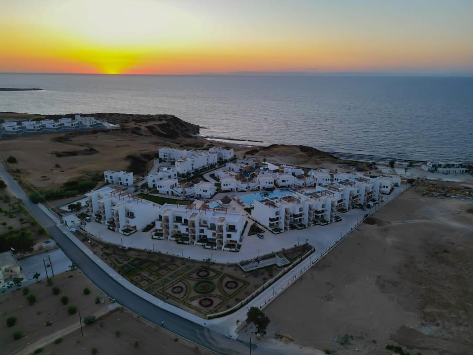 Natural landscape, Bird's eye view, Sea view, Sunset