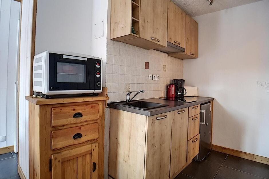 Résidence Le Sorbier - Appartement rénové · Départ et retour skis aux pieds · Vue sur les pistes MAE-1294 Apartment in Les Allues