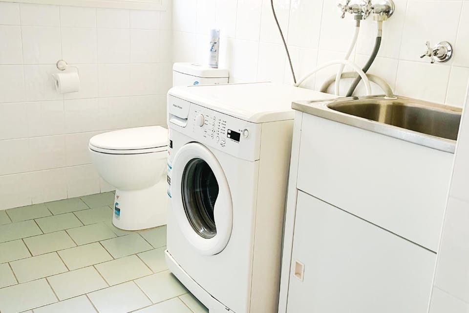 Bathroom, washing machine