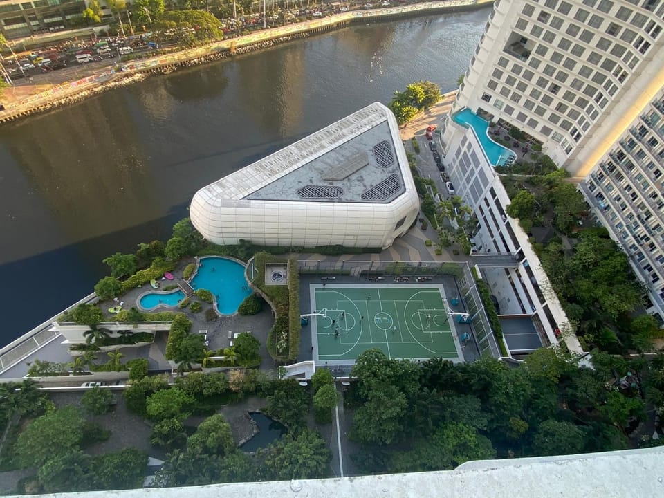 Property building, Bird's eye view, Pool view