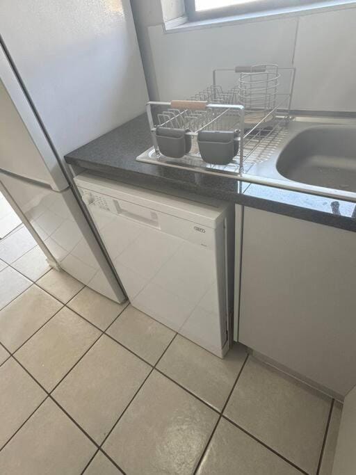 Kitchen or kitchenette, dishwasher