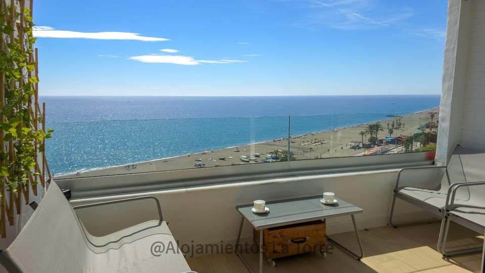 Day, View (from property/room), Balcony/Terrace, Balcony/Terrace, Living room, Dining area, Beach, Sea view