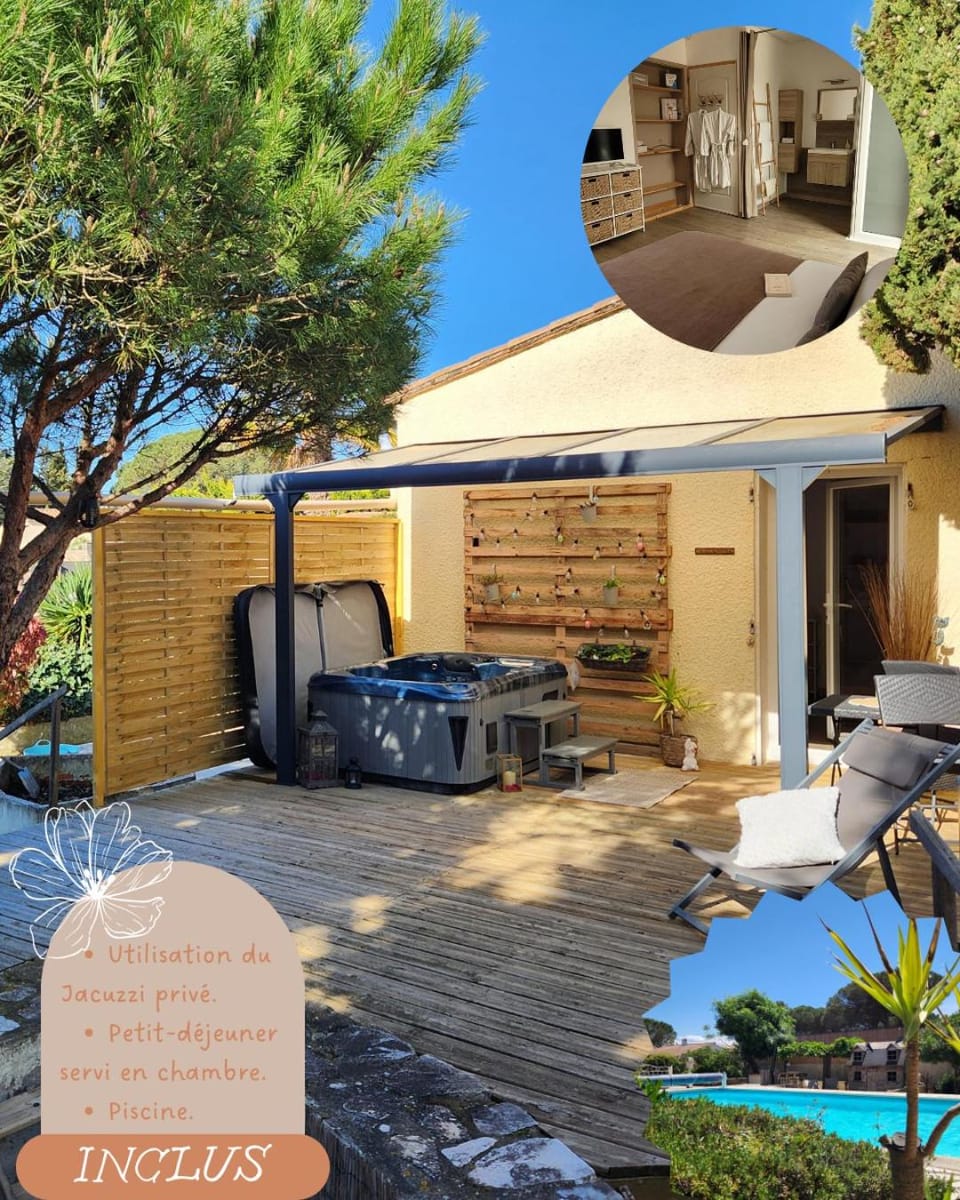 Property building, Patio, Facade/entrance, Hot Tub, Balcony/Terrace, Spa and wellness centre/facilities