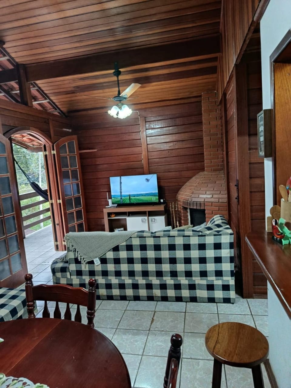 Property building, fireplace