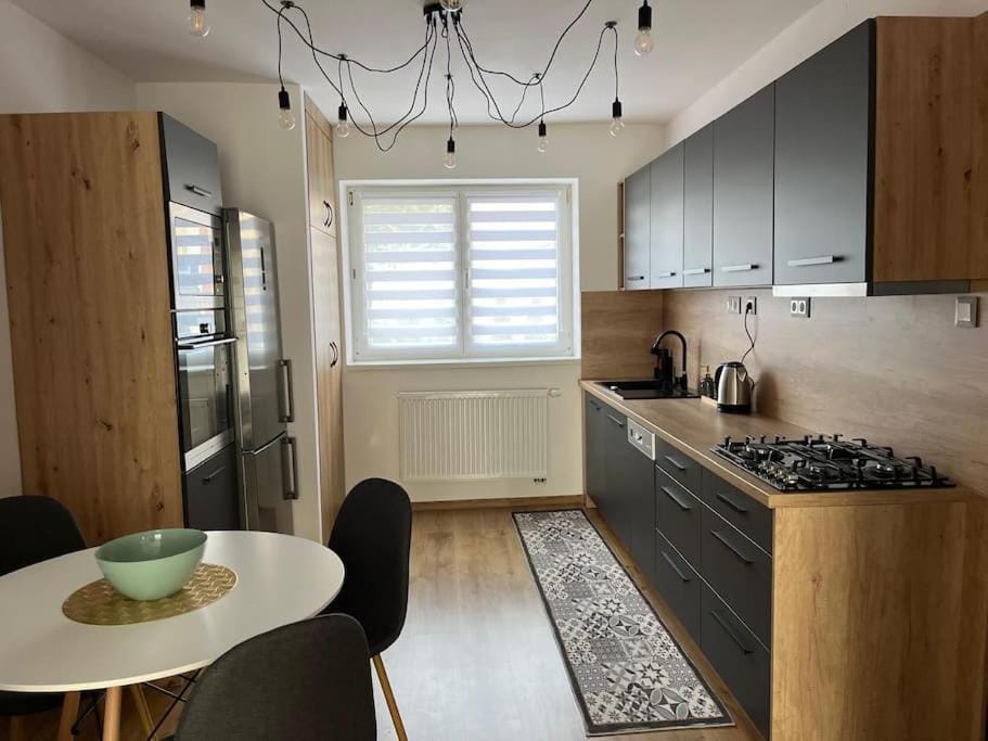 Kitchen or kitchenette, Dining area, dishwasher, stove