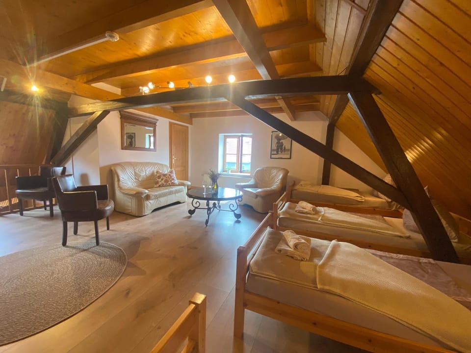 Bed, Living room, Photo of the whole room, Seating area, Bedroom