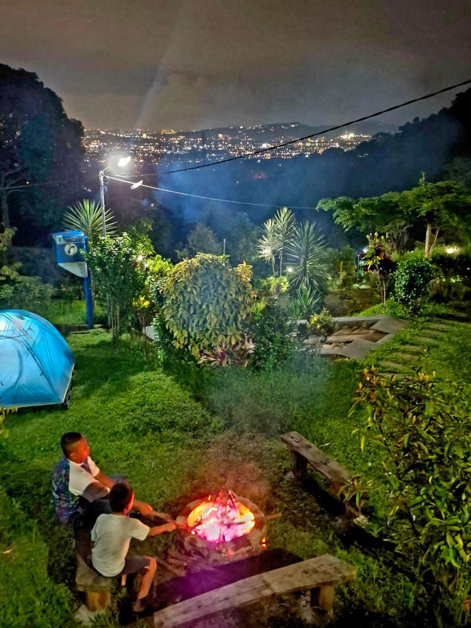 Night, Natural landscape, Garden view, Mountain view, group of guests