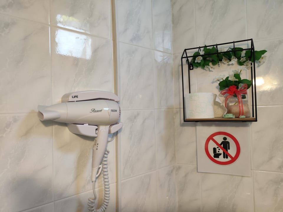 Shower, Bathroom, hair dryier