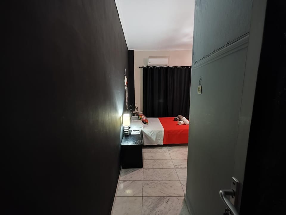 Bed, Bedroom, towels, air conditioner