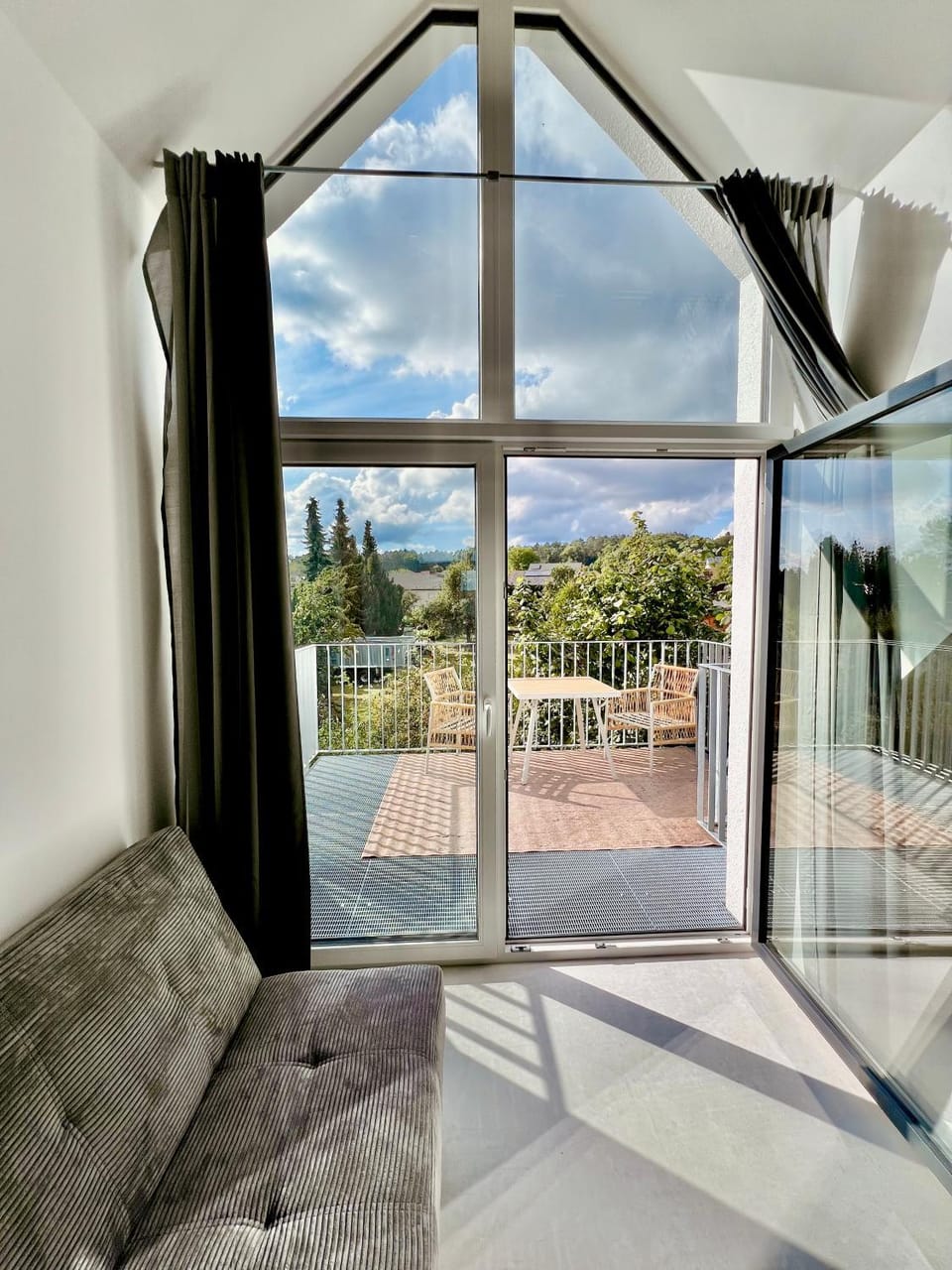 Natural landscape, View (from property/room), Balcony/Terrace, Living room, Seating area