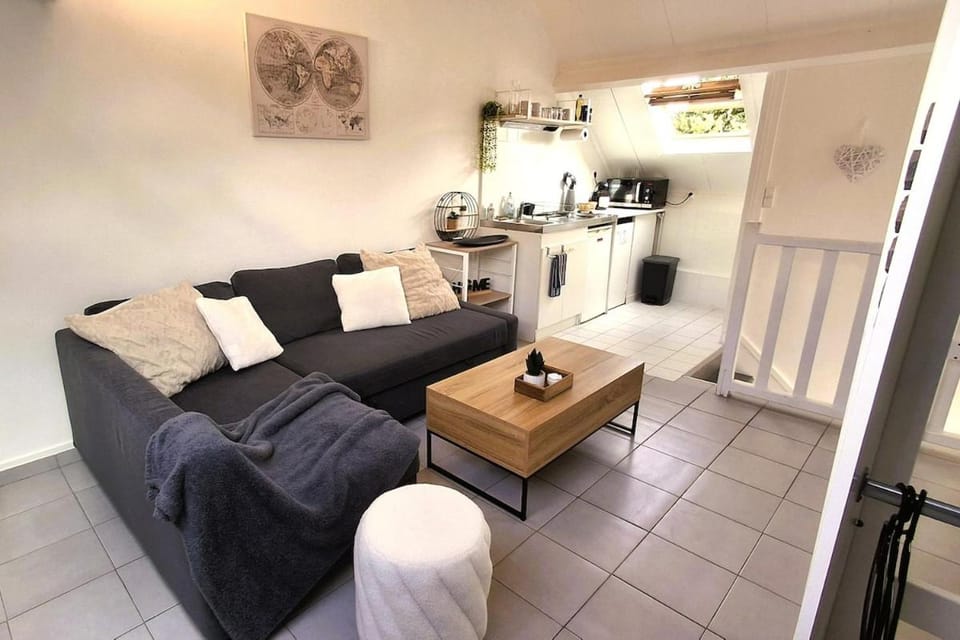 Kitchen or kitchenette, Living room, Seating area