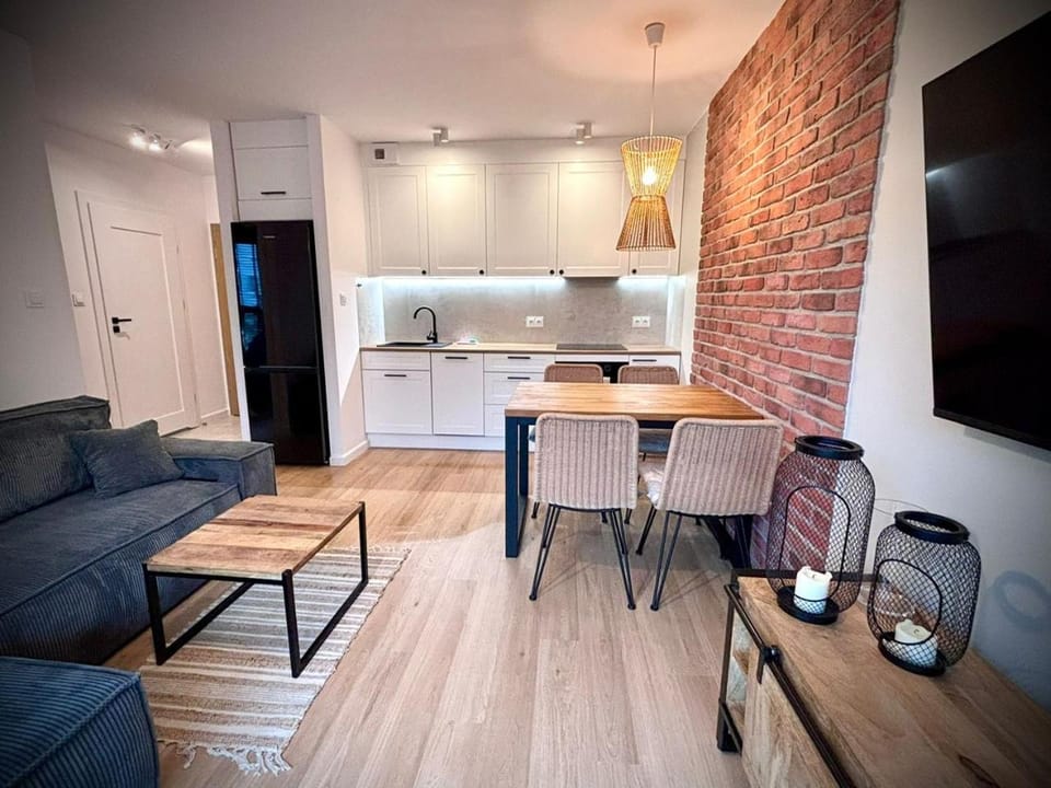 Kitchen or kitchenette, Living room, Dining area