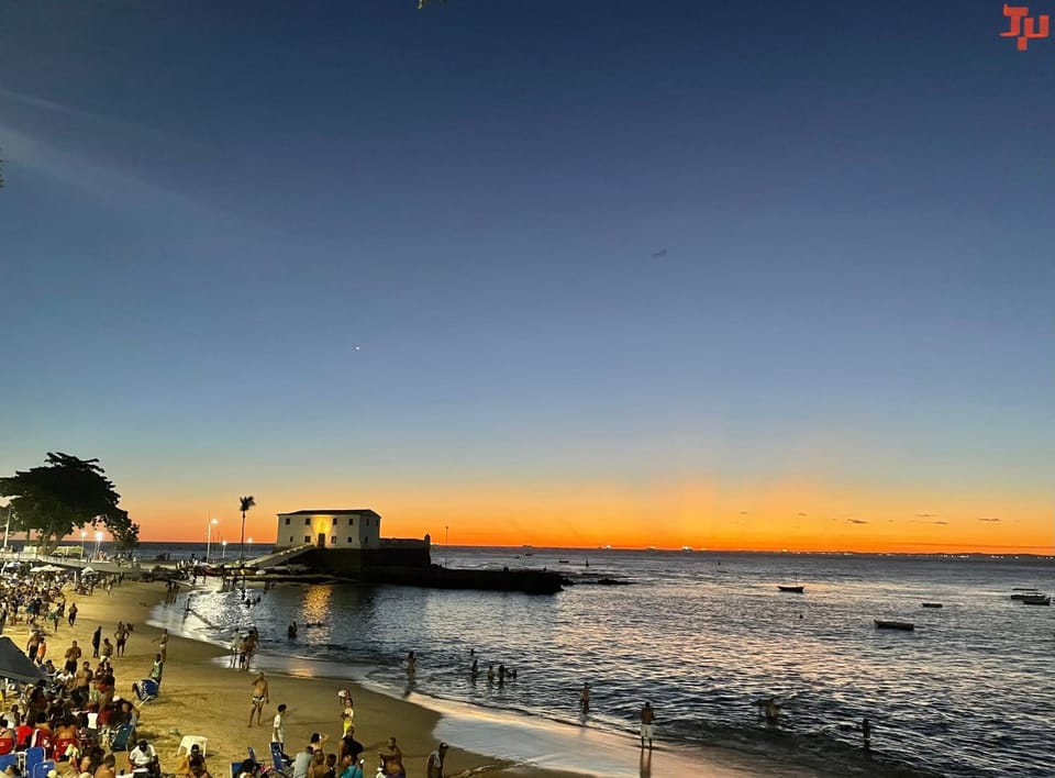 Nearby landmark, People, Natural landscape, Beach, Sunset