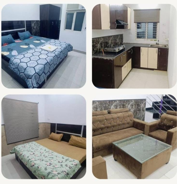 Bed, Kitchen or kitchenette, Living room, Seating area, Bedroom, pet friendly, stove