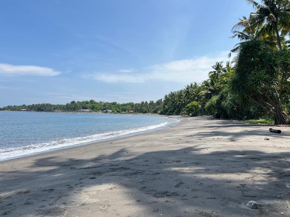 Secret Beach Beachfront Bungalow House in West Nusa Tenggara, Indonesia