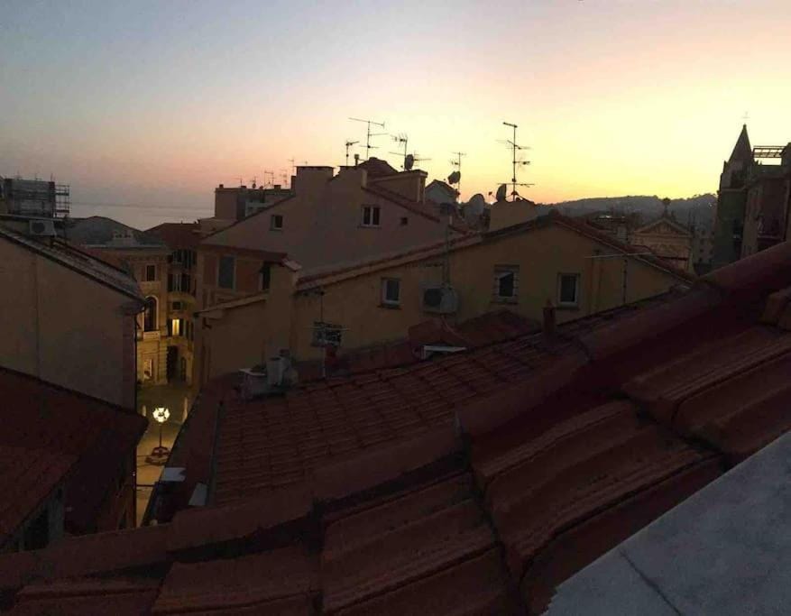City view, Sunset