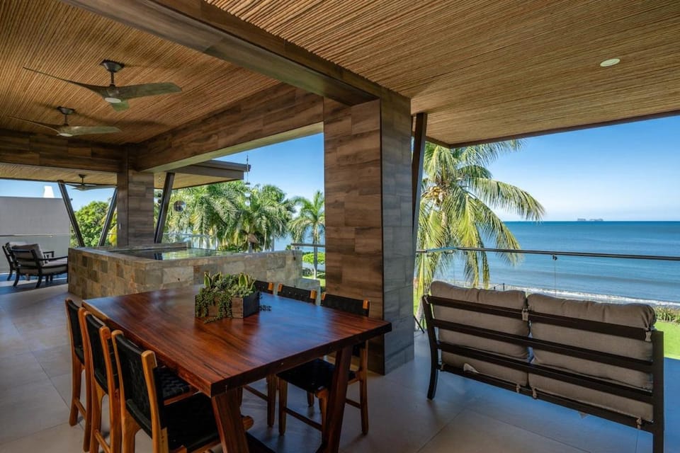 Patio, Dining area, Sea view