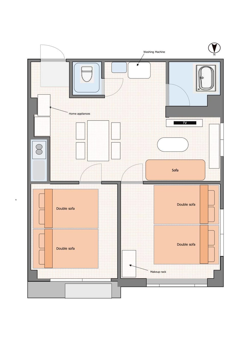V Close to Shinjuku Kabukicho Korean Town FrWIFI F Apartment in Shinjuku
