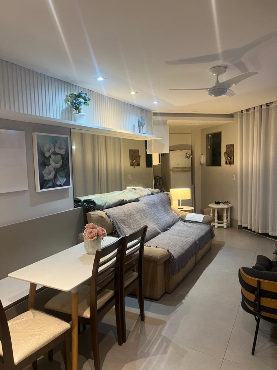 Bed, TV and multimedia, Living room, air conditioner