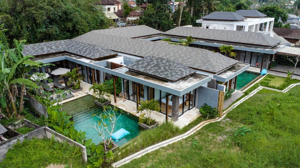 Property building, Natural landscape, Garden view, Swimming pool