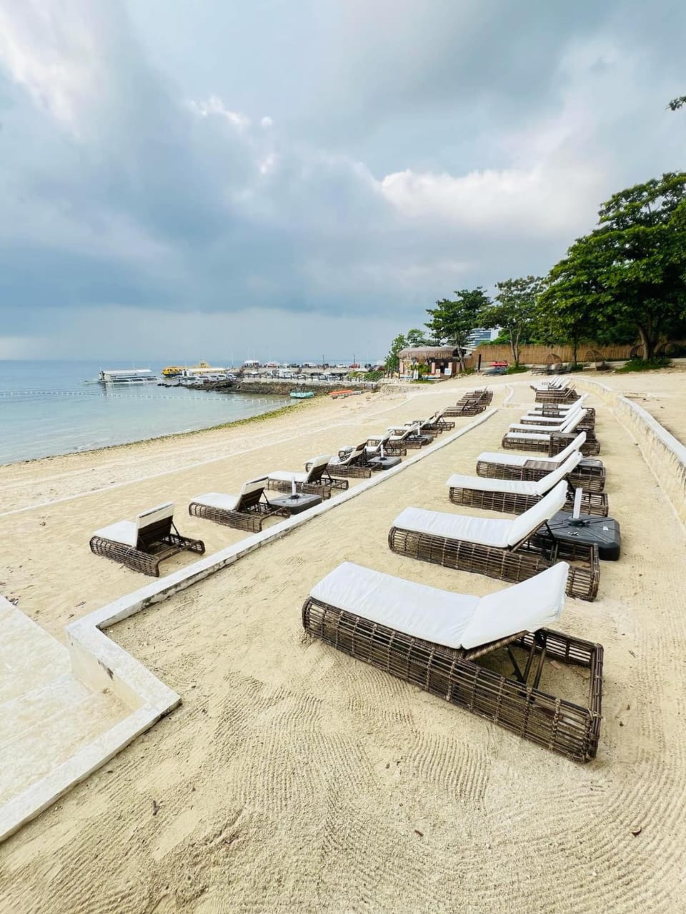 Beach, Sea view, sunbed