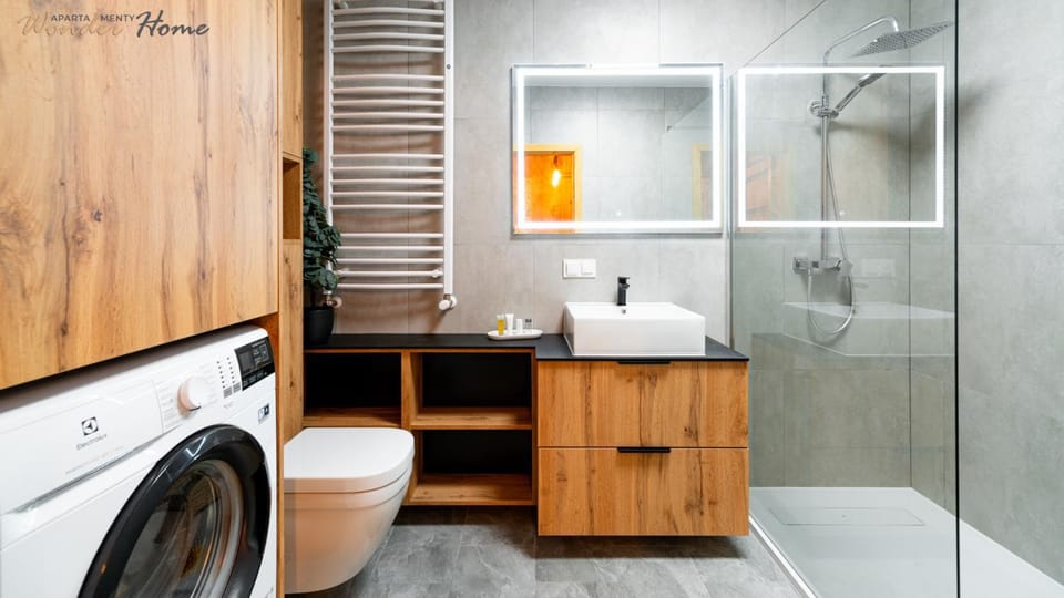 Shower, Bathroom, washing machine