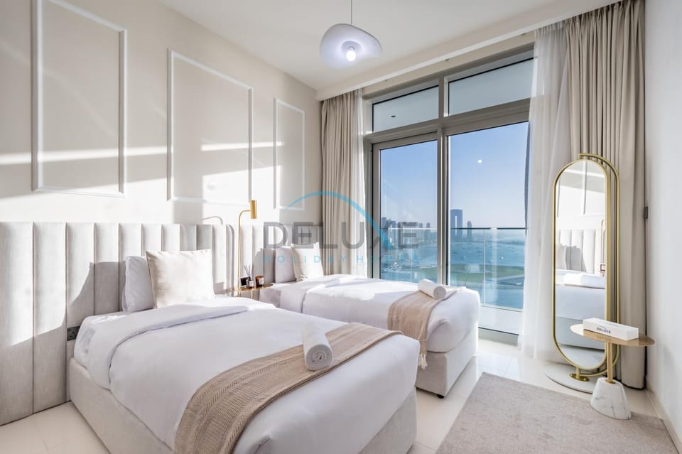 Bed, Photo of the whole room, Bedroom, Sea view