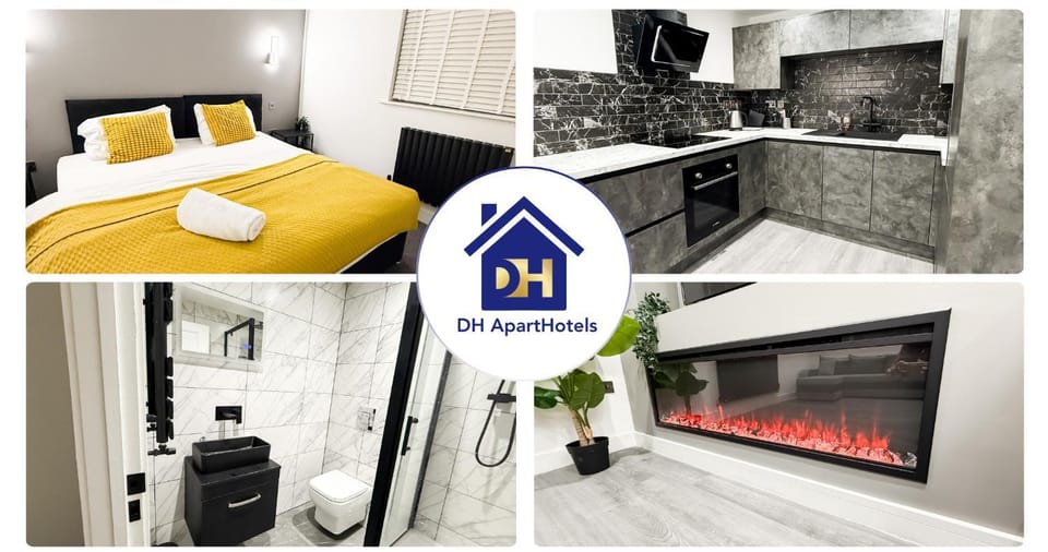 Under New Top Rated Management I Stylish 2BR Apartments I Central Hub I Free Parking I Work Ready Amenities Apartment hotel in Huntingdonshire District