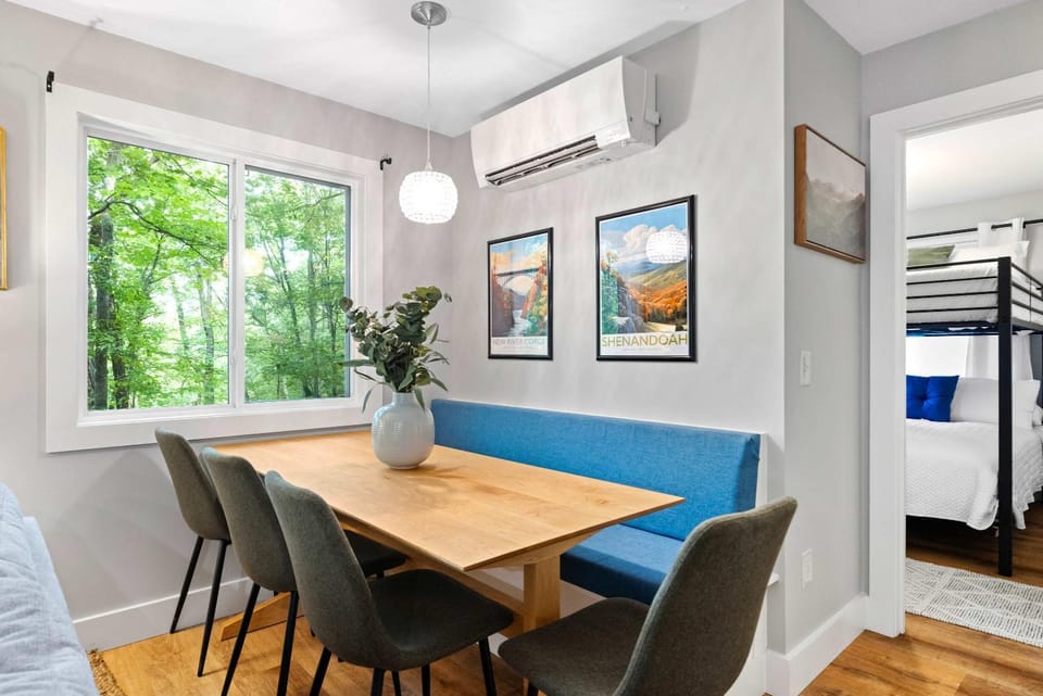 Dining area, air conditioner
