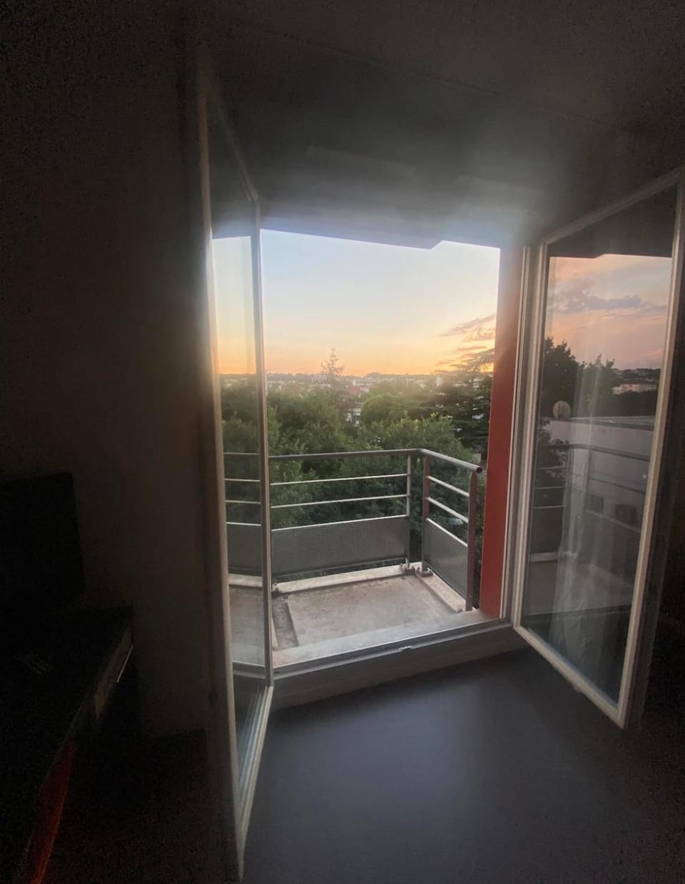 View (from property/room), Garden view, Sunset