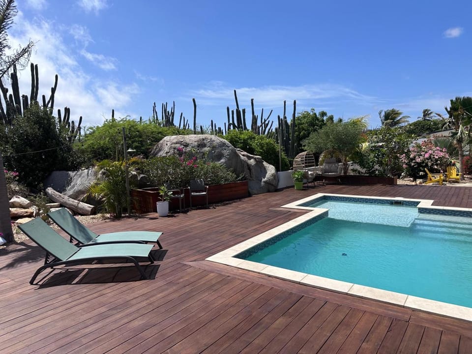 Natural landscape, Pool view, Swimming pool, sunbed