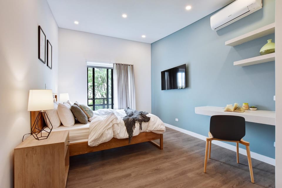 Bedroom, air conditioner